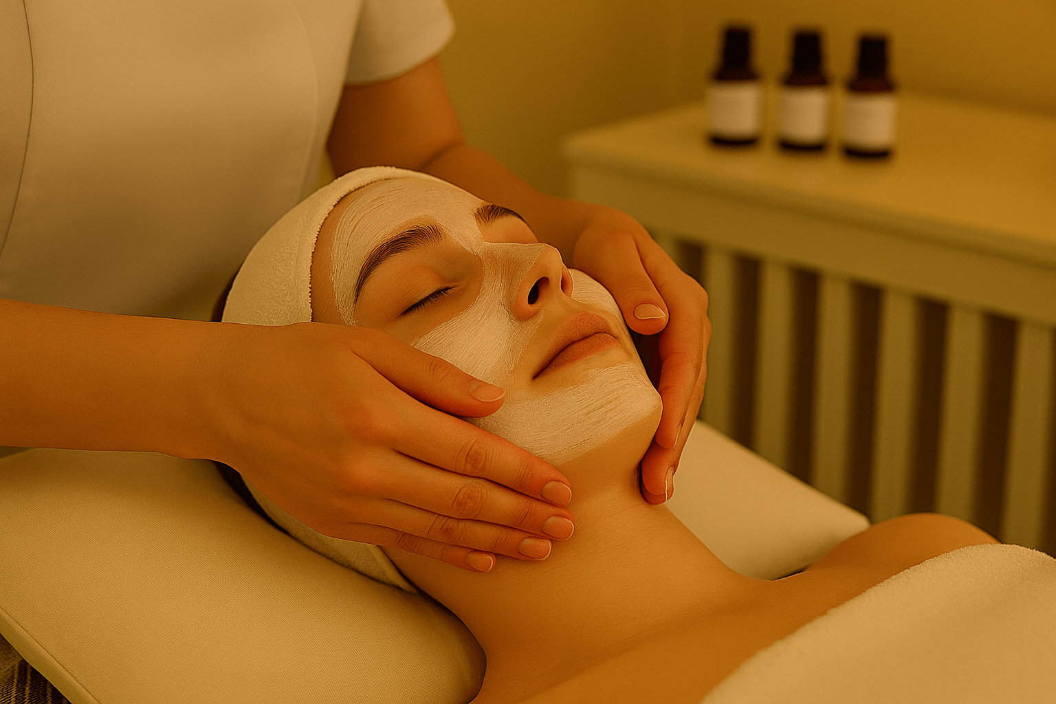 Facial Treatment Massage in Bath by Professional Therapist Teresa Migliaccio