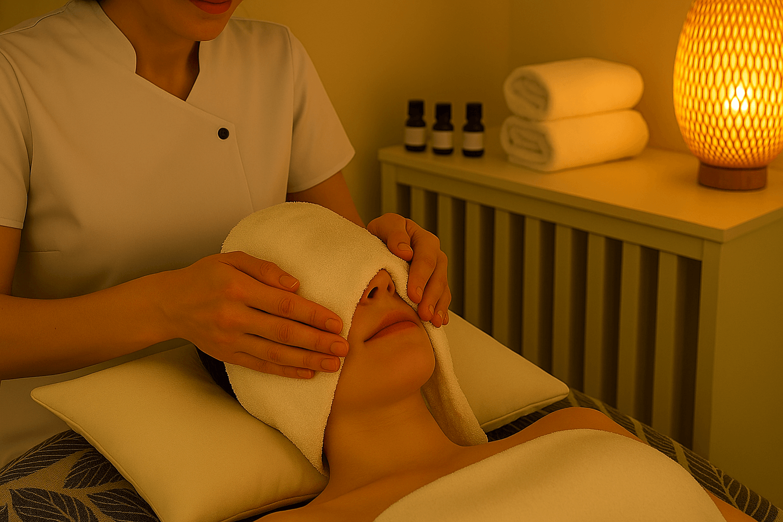 Facial Treatment Massage in Bath by Professional Therapist Teresa Migliaccio