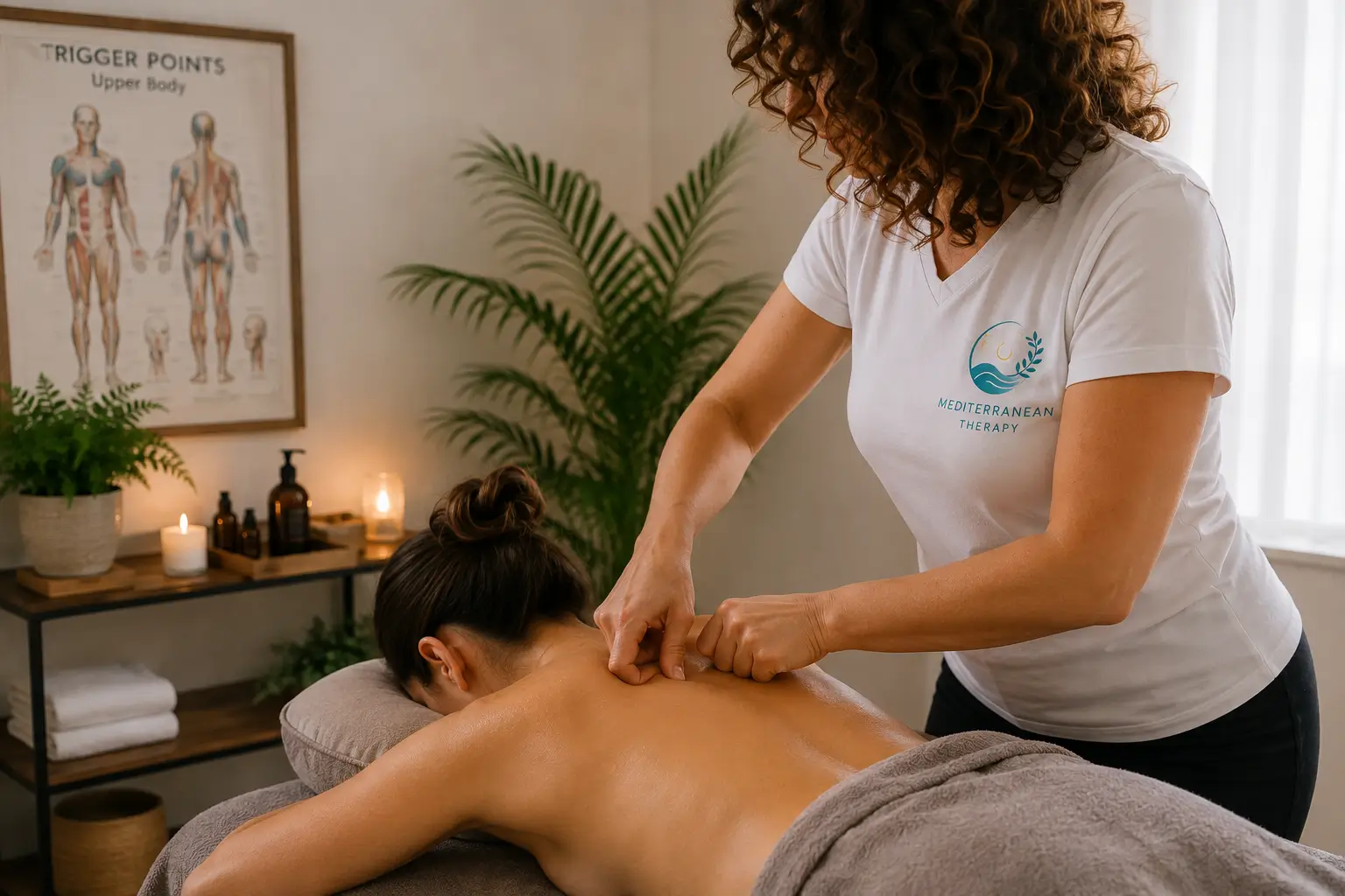 Deep tissue massage for muscle knots and trigger points in Bath